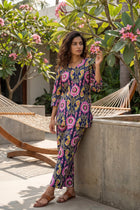 Cosmic Circles Navy Cotton Co-ord Set