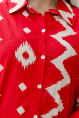 Ember Red Cotton Co-ord Set - Me&My