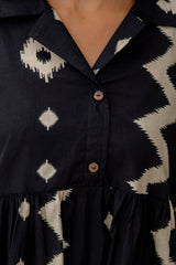 Midnight Muse Black Cotton Co-ord Set - Me&My