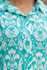 Blue Haze Cotton Printed Co-ord Set Me & My