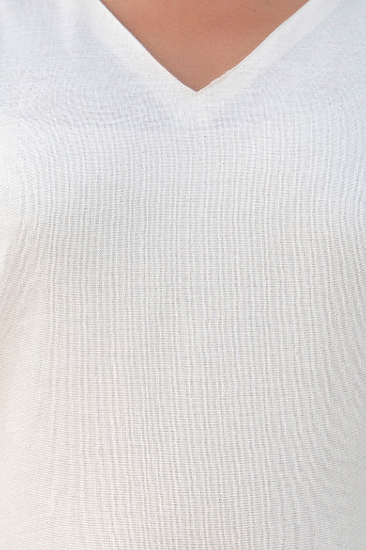Lotus Whisper Ivory Cotton Flex Co-ord Set Me & My