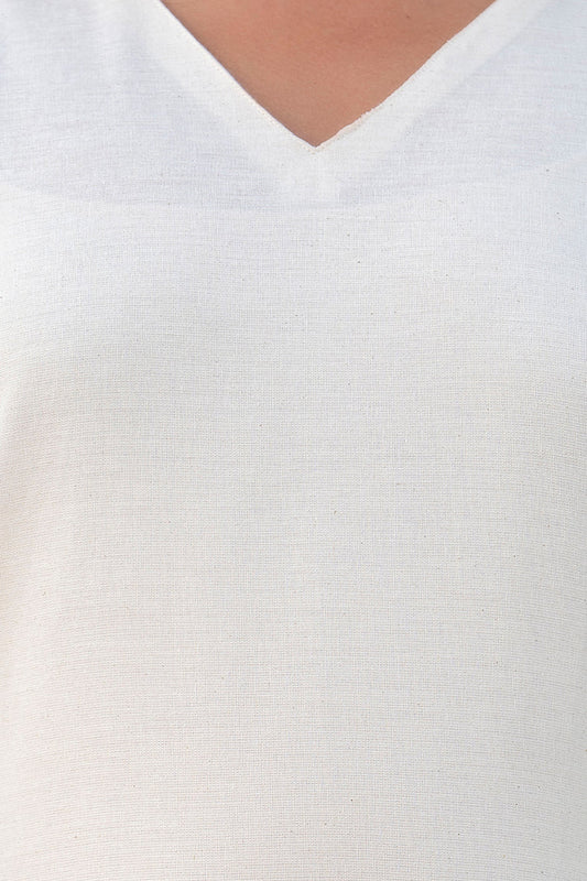 Lotus Whisper Ivory Cotton Flex Co-ord Set - Me&My