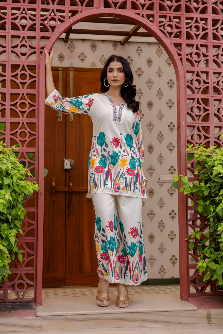 IvoryFlex Off-White Cotton Flex Co-ord Set — image 6