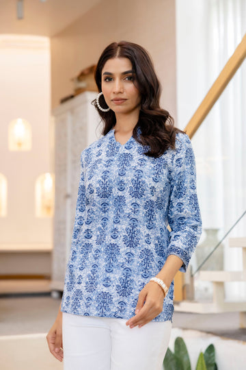 Celestial Bloom Cotton Top