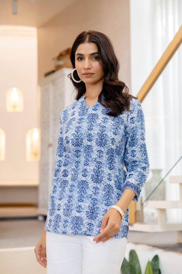 Celestial Bloom Cotton Top