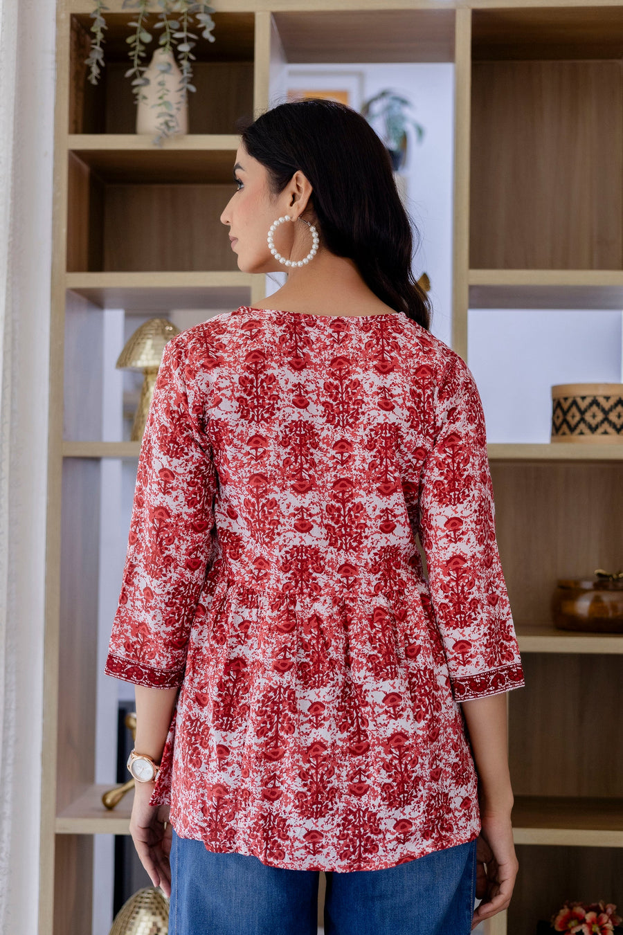 Coral Radiance Cotton Top — image 4