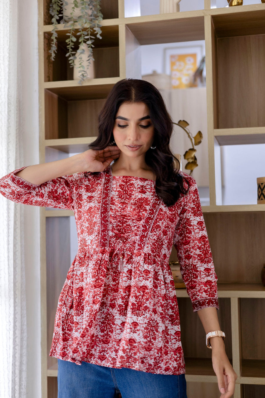 Coral Radiance Cotton Top — image 3