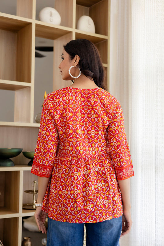 Fiesta Rouge Cotton Top - Me&My