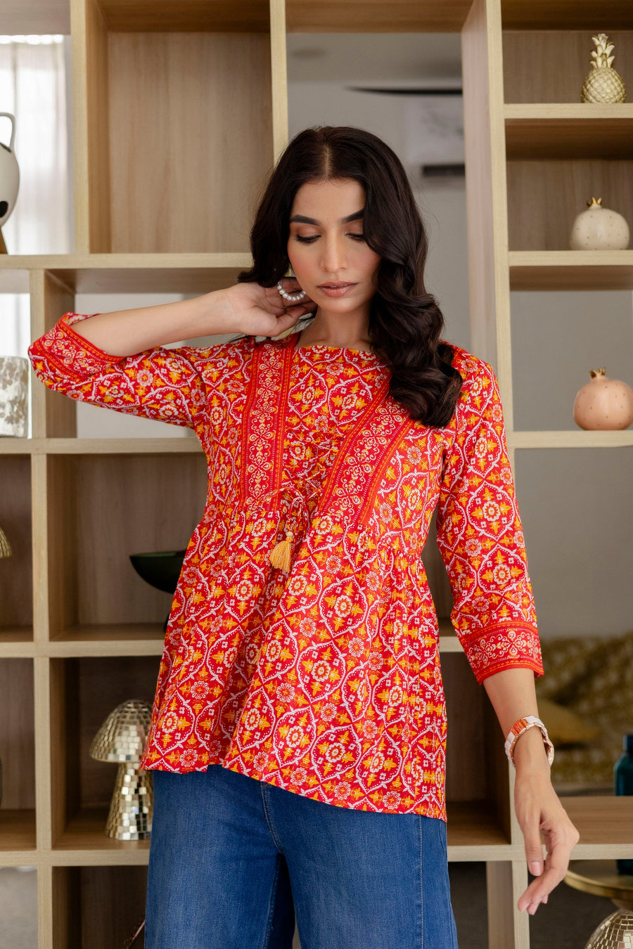 Fiesta Rouge Cotton Top — image 4