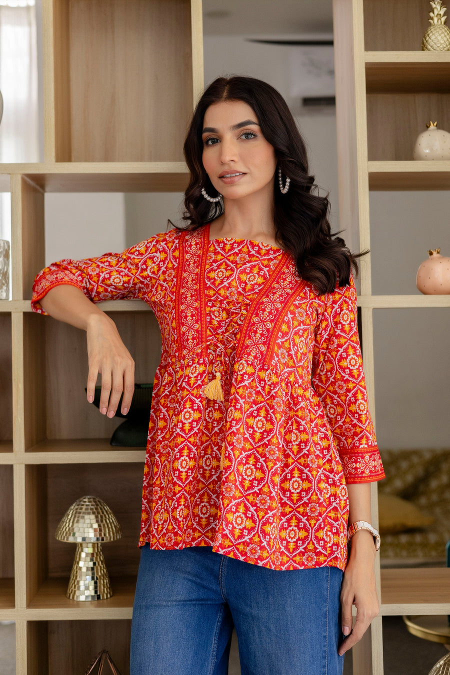 Fiesta Rouge Cotton Top — image 8