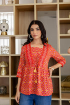 Fiesta Rouge Cotton Top
