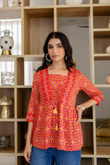 Fiesta Rouge Cotton Top - Me&My