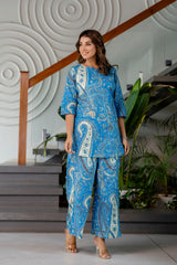 Slate Blue Cotton Co-ord Set Me & My 