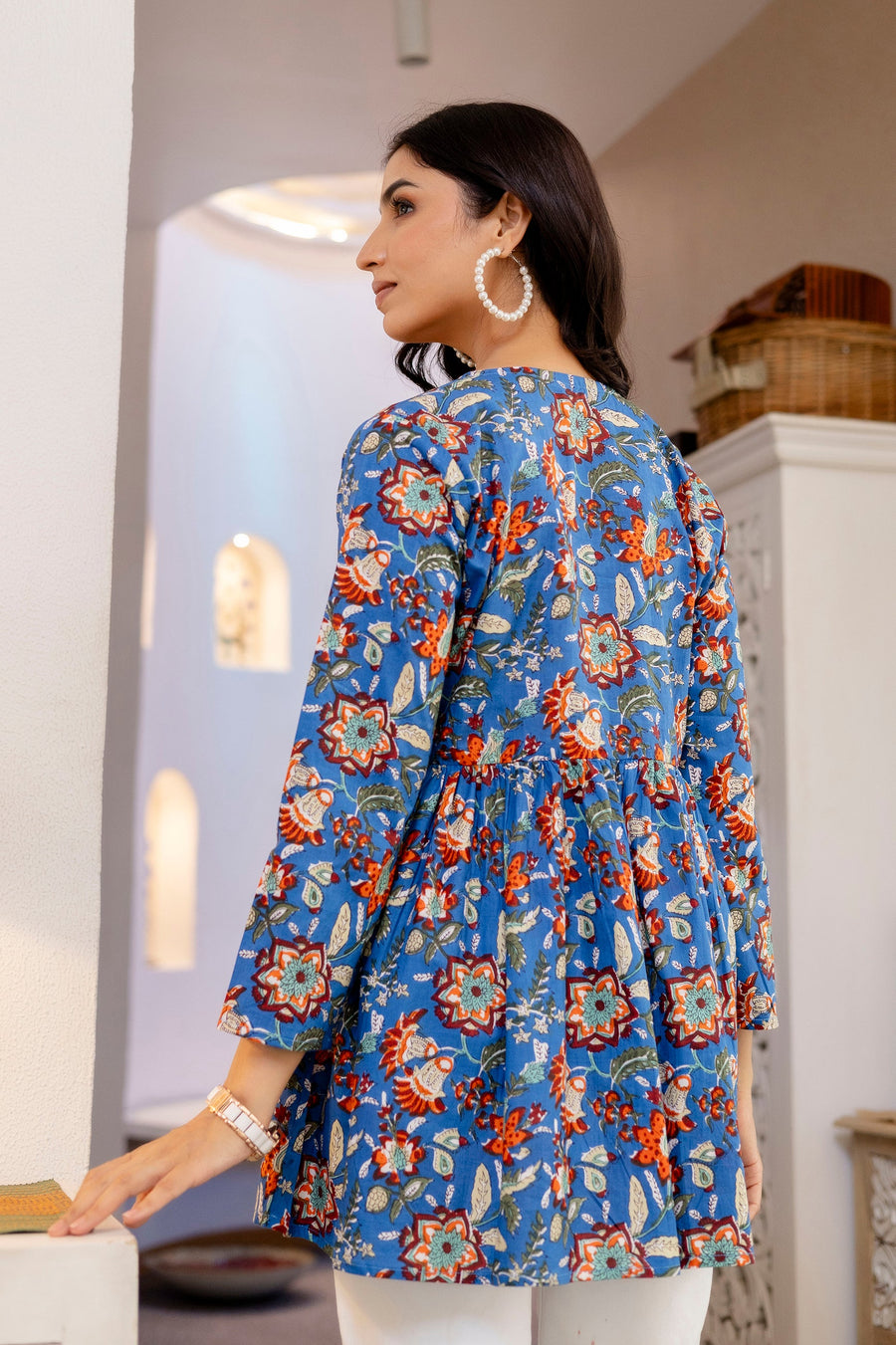 Blue Petal Grove Cotton Top — image 7