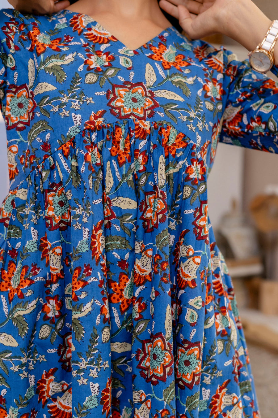 Blue Petal Grove Cotton Top — image 2
