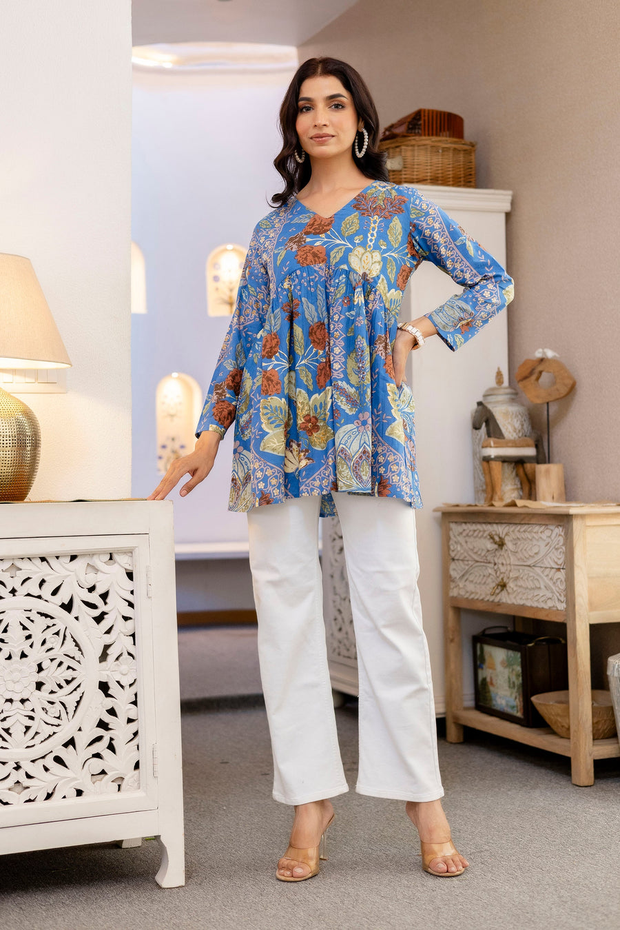 Blue Terra Botanica Cotton Top — image 4