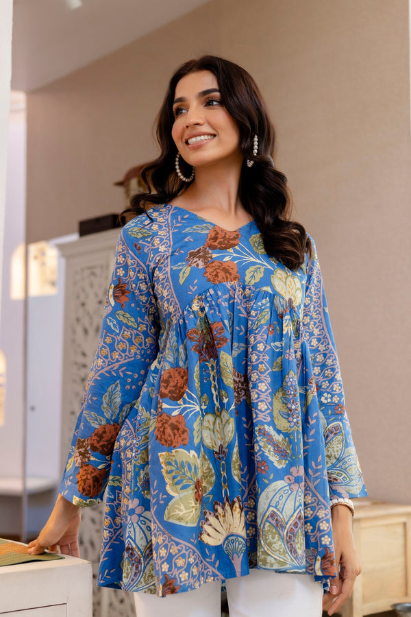 Blue Terra Botanica Cotton Top