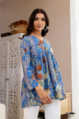 Blue Terra Botanica Cotton Top - Me&My