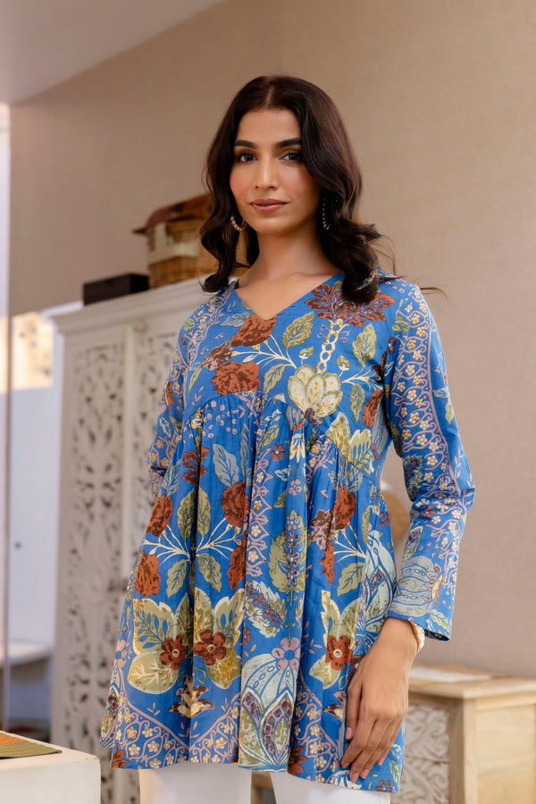 Blue Terra Botanica Cotton Top