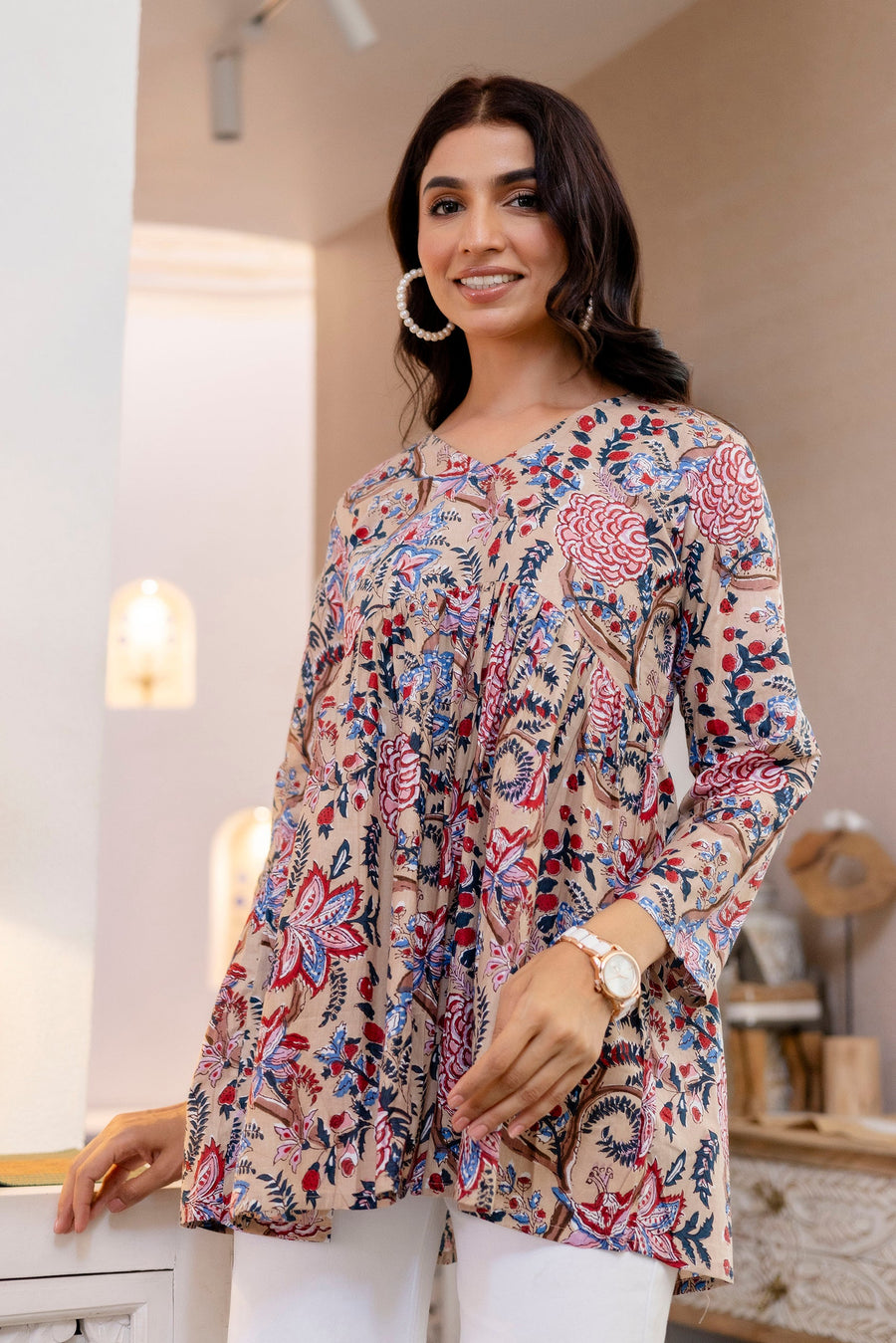 Floral Rhapsody Cotton Top — image 9