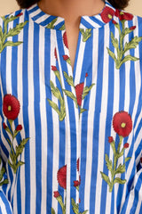 Bloomline Striped Cotton Top Me & My 