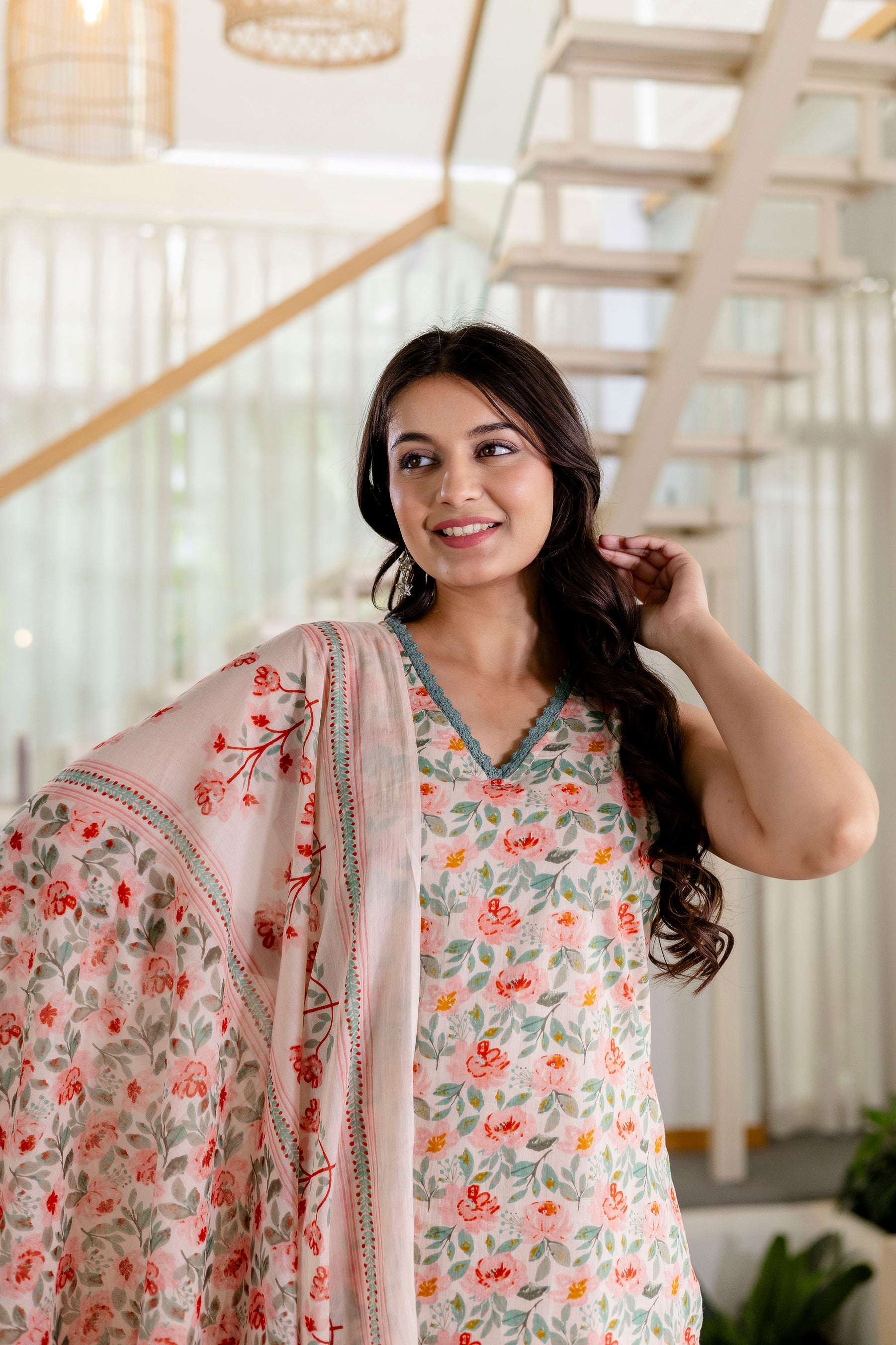 Pearldawn Cotton Dupatta Set from Me&My