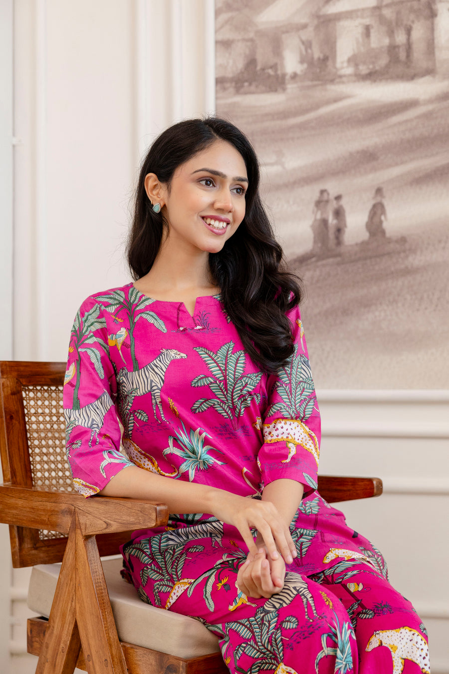 Pink Cotton Botanical Co-ord Set — image 6