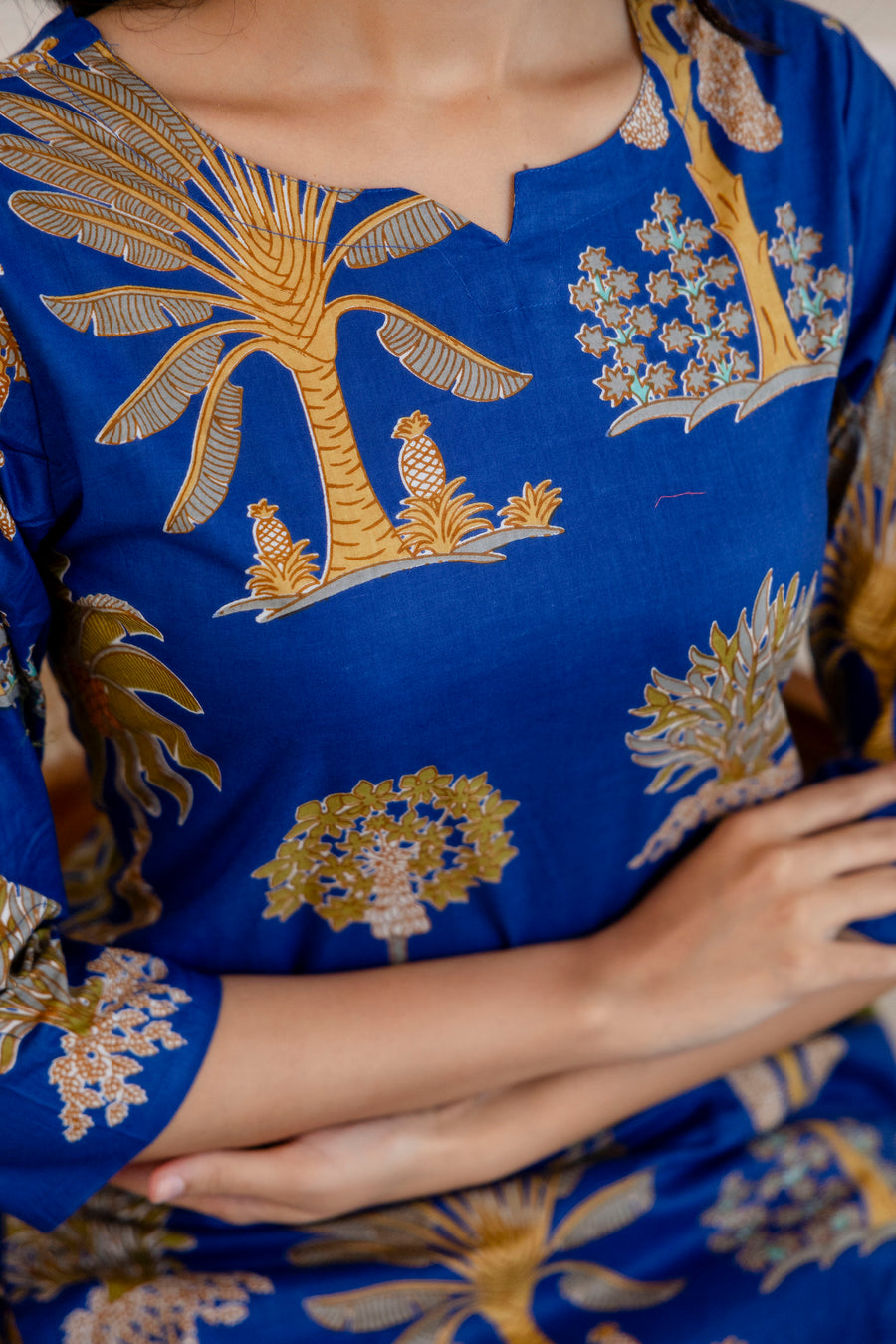 Blue Cotton Botanical Co-ord Set — image 8