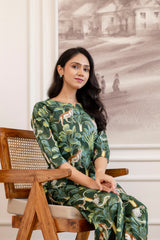 Green Cotton Botanical Co-ord Set - Me&My