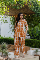 Palm Paradise Angrakha Cotton Co-ord Set - Me&My
