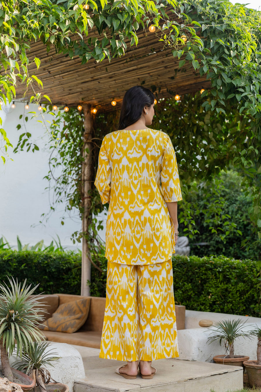 Marigold Dream Ikat Cotton Co-ord Set — image 3