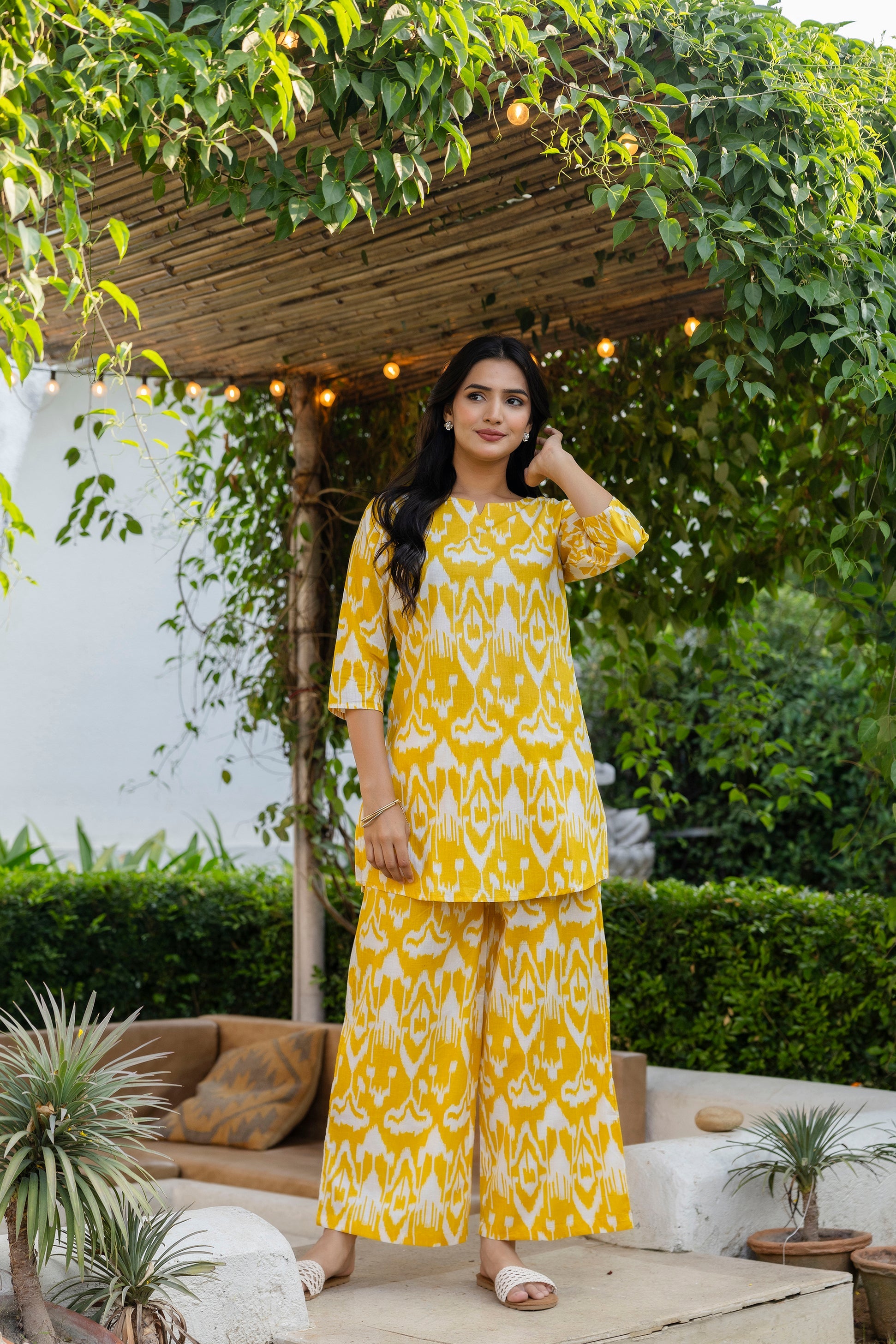 Marigold Dream Ikat Cotton Co-ord Set - Me&My