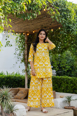 Marigold Dream Ikat Cotton Co-ord Set - Me&My
