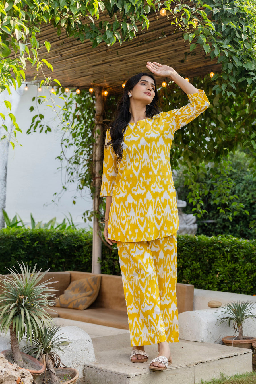 Marigold Dream Ikat Cotton Co-ord Set — image 6