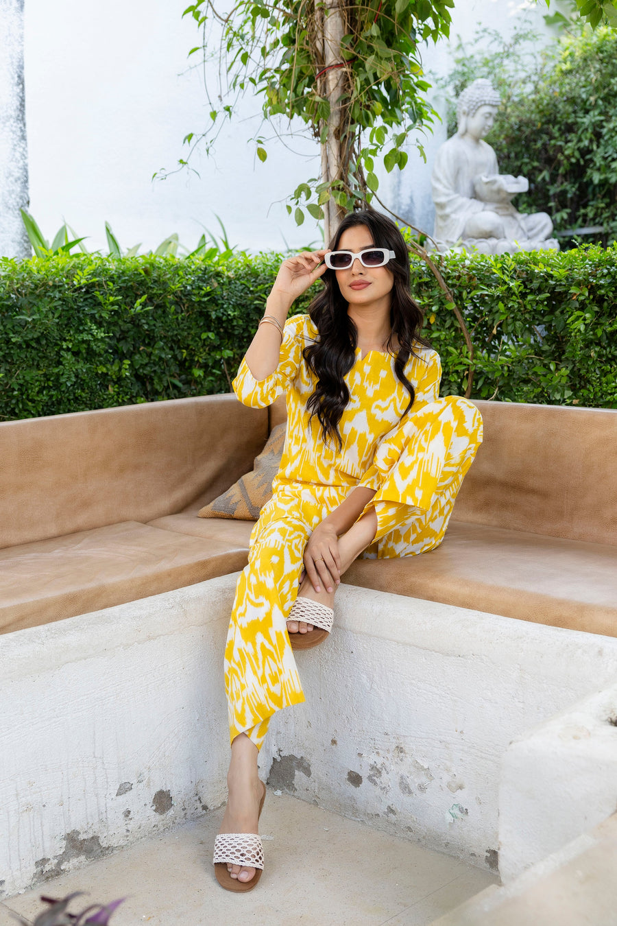Marigold Dream Ikat Cotton Co-ord Set — image 10