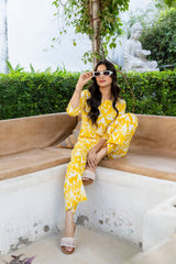 Marigold Dream Ikat Cotton Co-ord Set - Me&My