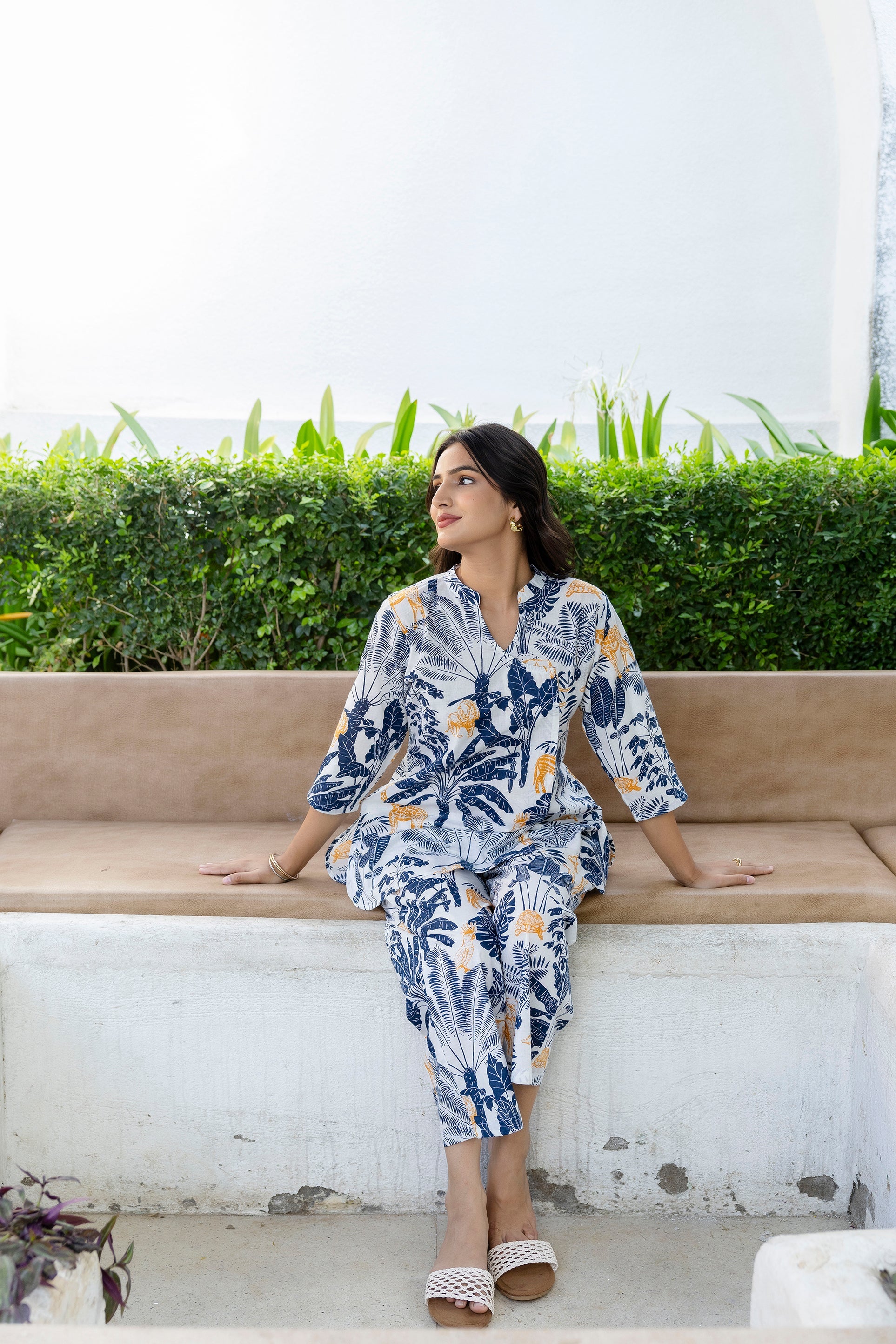 Jungle Luxe Angrakha Cotton Co-ord Set - Me&My