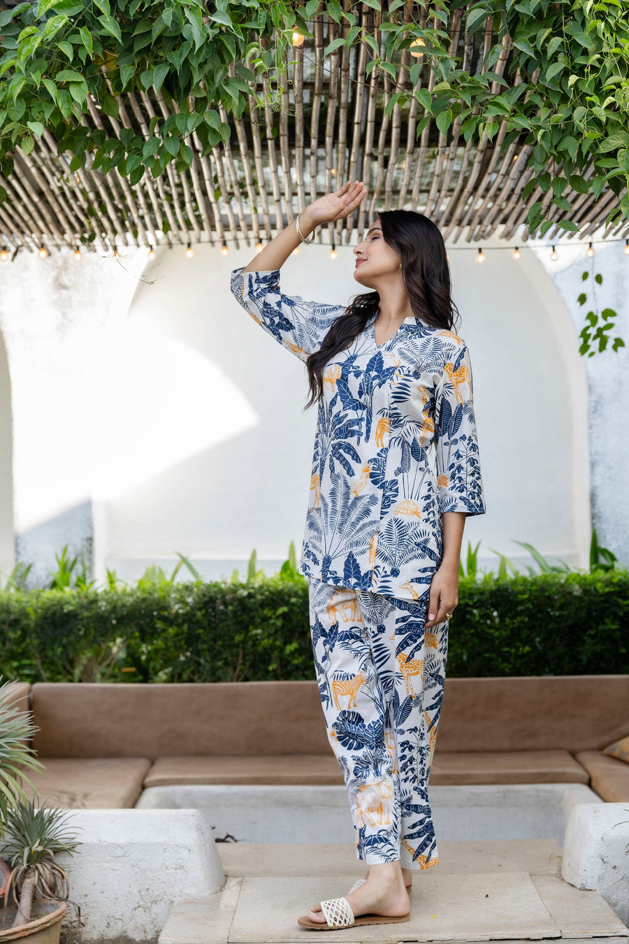 Jungle Luxe Angrakha Cotton Co-ord Set — image 11