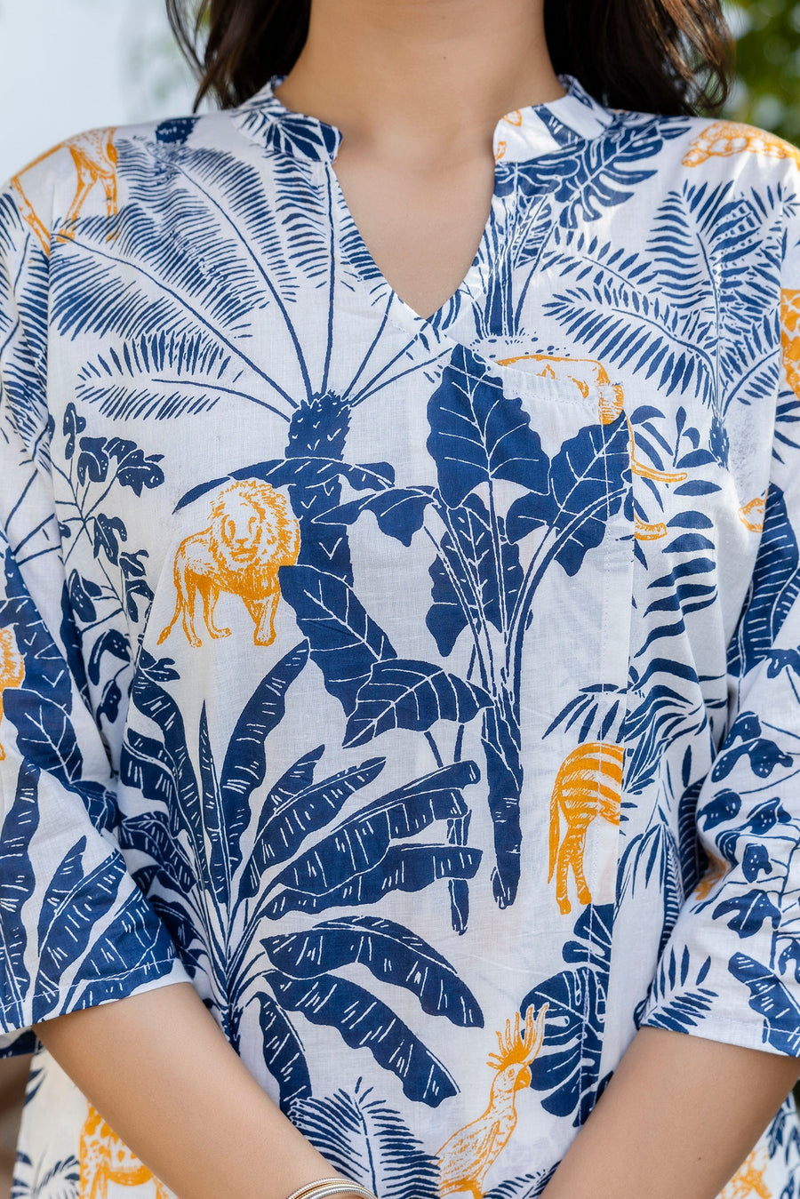 Jungle Luxe Angrakha Cotton Co-ord Set — image 4