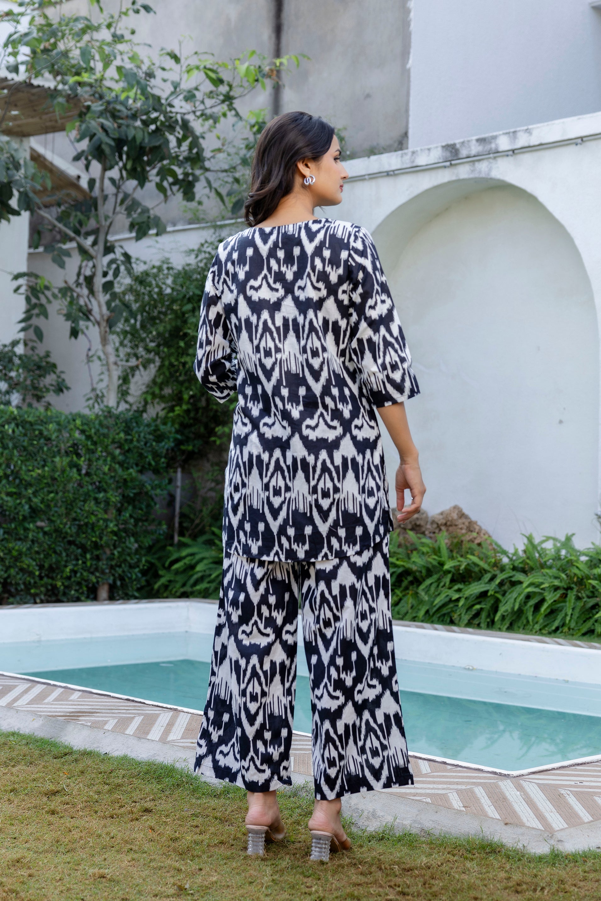Midnight Ikat Cotton Co-ord Set - Me&My