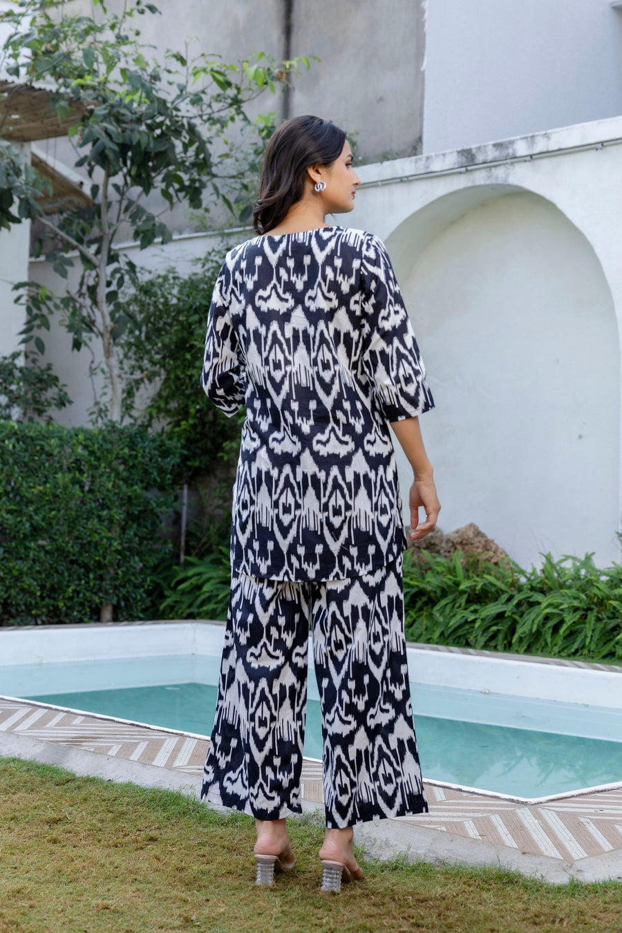 Midnight Ikat Cotton Co-ord Set — image 2