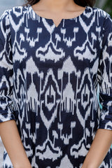 Midnight Ikat Cotton Co-ord Set - Me&My