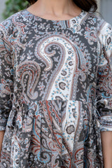 Heritage Paisley Flared Maternity Gown - Me&My