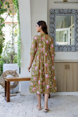 Meadow Haven Flared Maternity Gown - Me&My