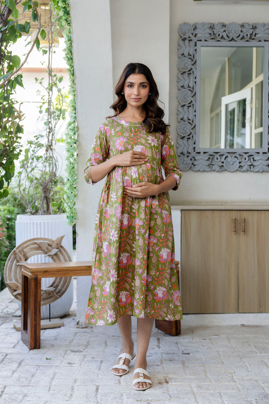 Meadow Haven Flared Maternity Gown — image 2