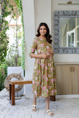 Meadow Haven Flared Maternity Gown - Me&My