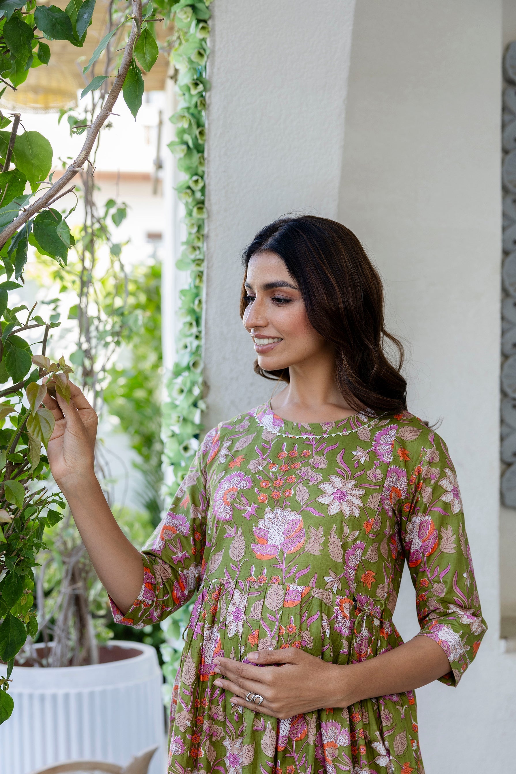 Meadow Haven Flared Maternity Gown - Me&My