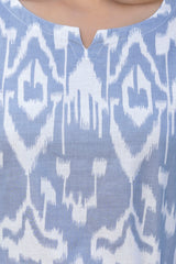 Silver Ikat Cotton Co-ord Set - Me&My