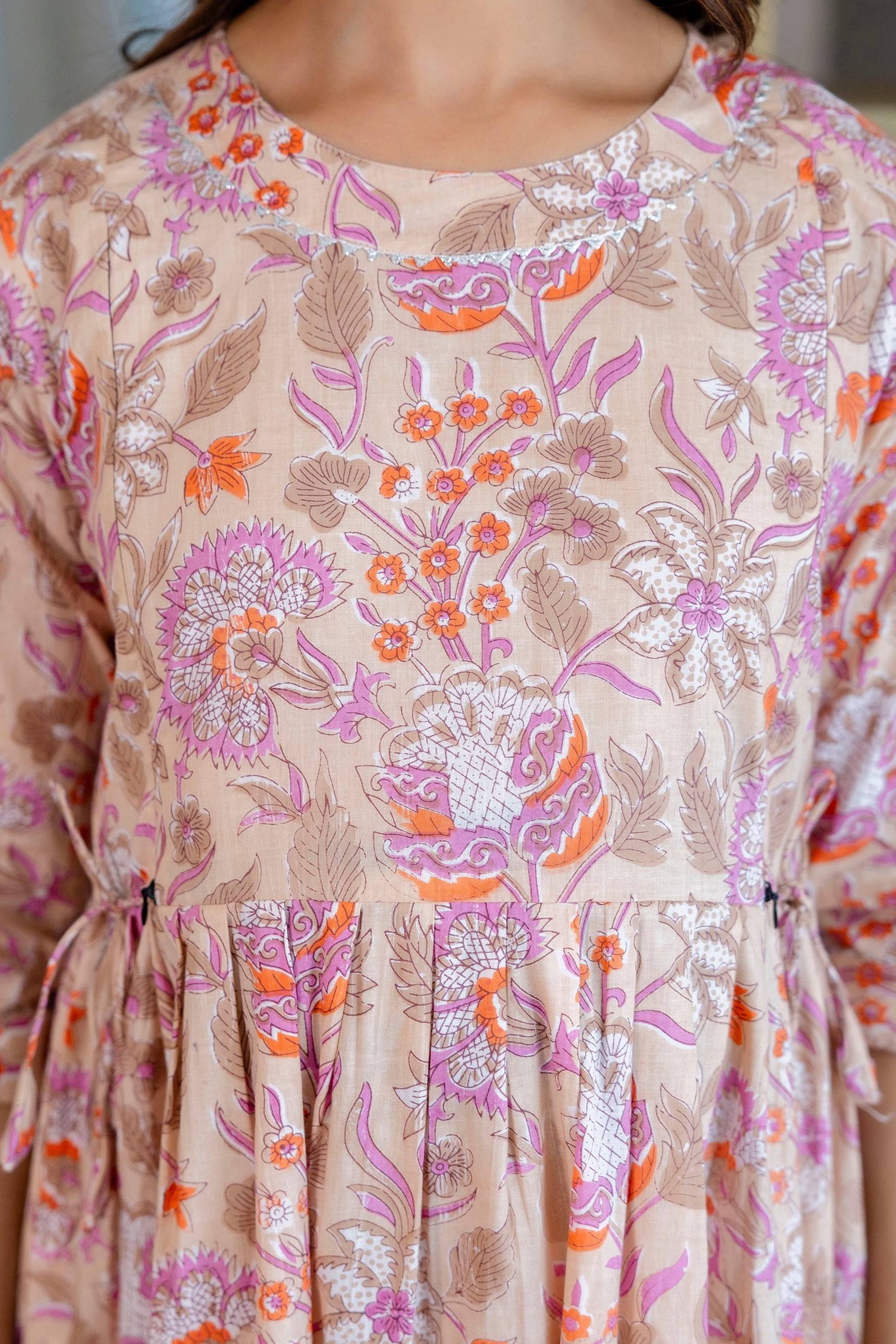 Rosewood Whisper Flared Maternity Gown - Me&My