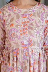 Rosewood Whisper Flared Maternity Gown - Me&My